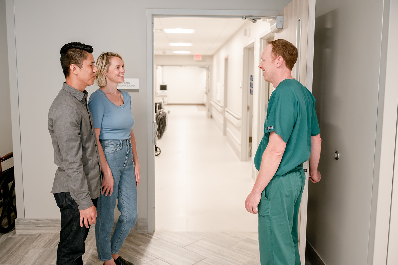 An ER physician with a husband and wife