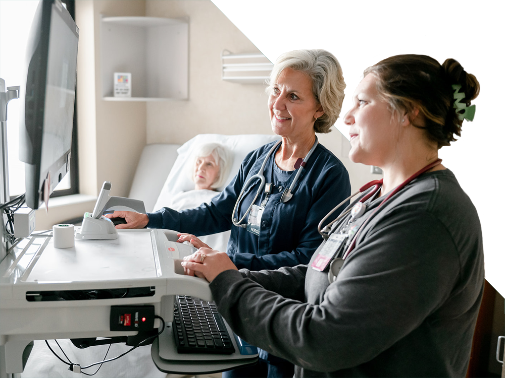 Nurses in patient room